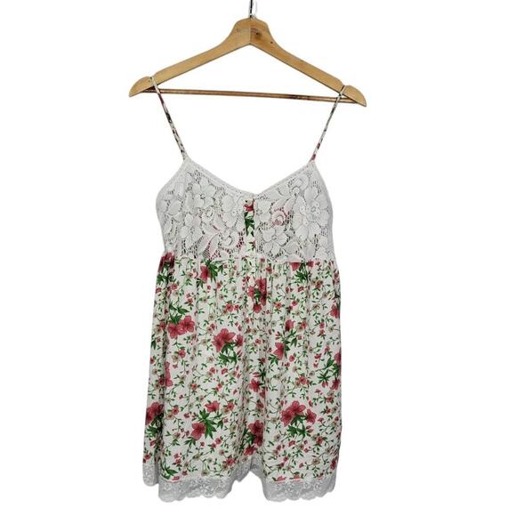 Victoria's Secret Cottagecore Floral Slip Dress Chemise Babydoll Small Lace Pink - Picture 9 of 15